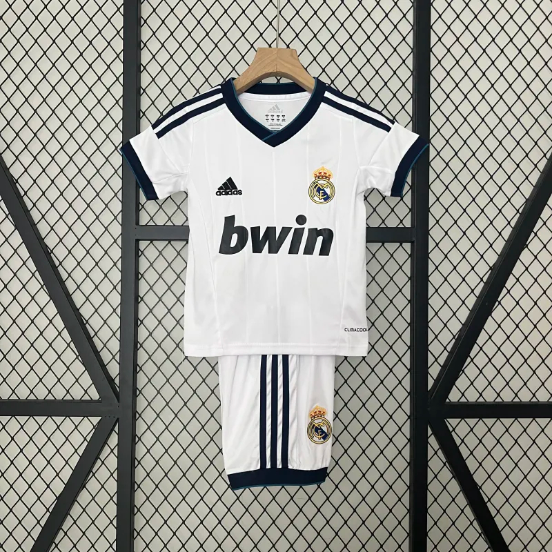 Real Madrid Retro Jersey Home Kids Kit Jersey+Shorts 2012/13 - sinoshirt