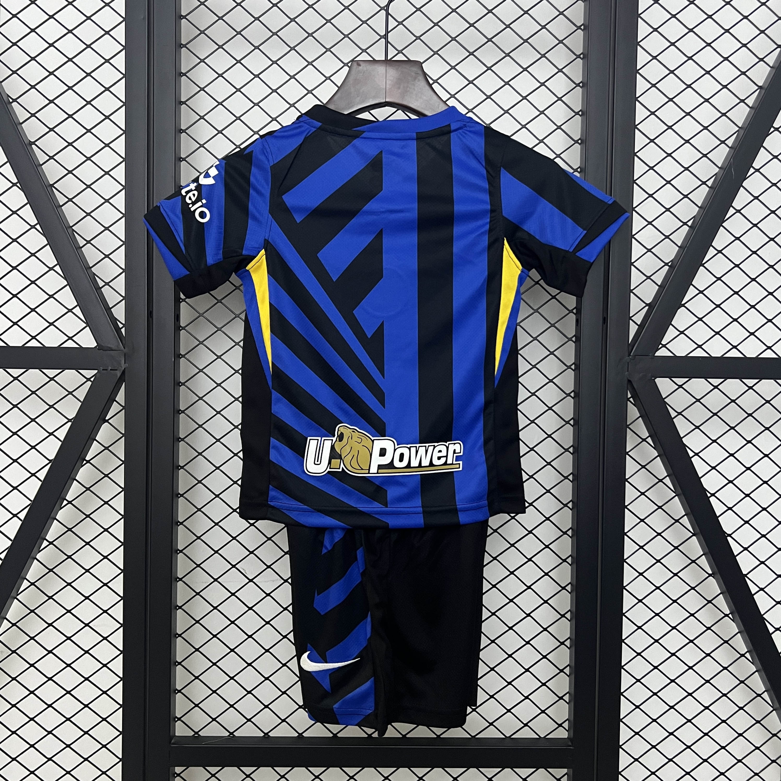 Inter Milan Soccer Jersey Home Kids Kit Jerseys+Shorts 2024/25 - sinoshirt