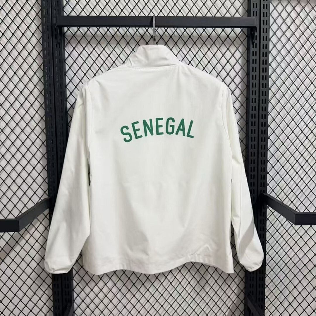 Senegal Windbreaker Jacket White 2026 World Cup - sinoshirt