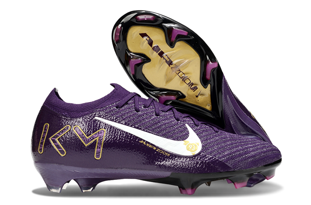 N Air Zoom Mercurial Vapor 16 Elite FG Mbappé Personal Edition - Grand Purple/Pale Ivory - sinoshirt