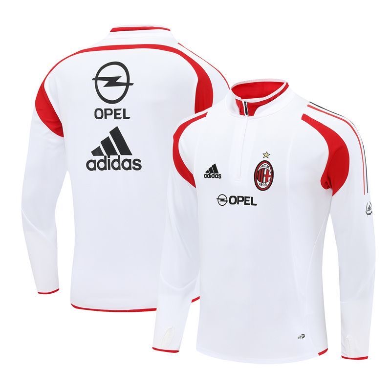AC Milan Retro Training Kit Sweatshirt White 2004/05 - sinoshirt