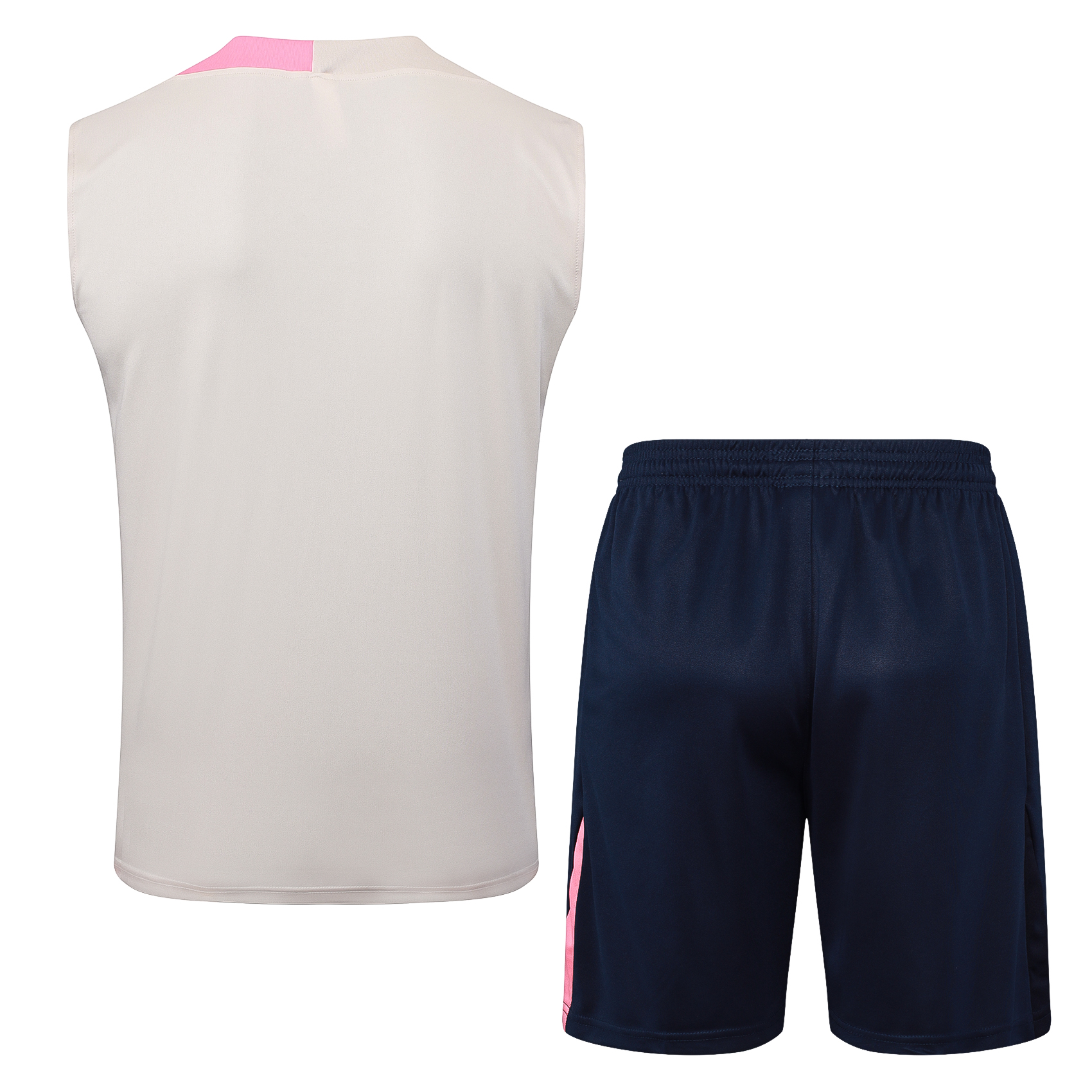 Barcelona Sleeveless Training Kit Beige 2025/26 - sinoshirt