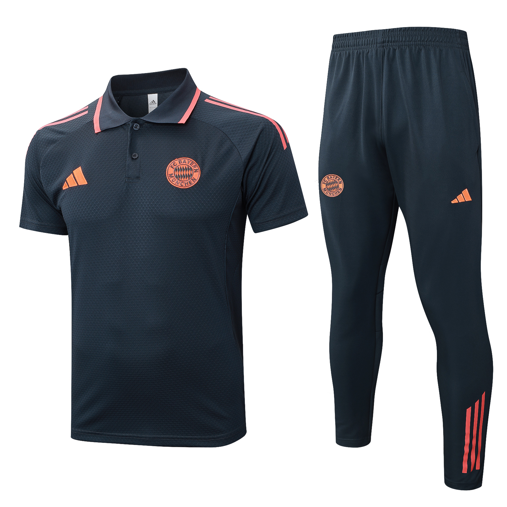 Bayern Munich Training Kit (Polo+Pants) Dark Grey 2025/26 - sinoshirt