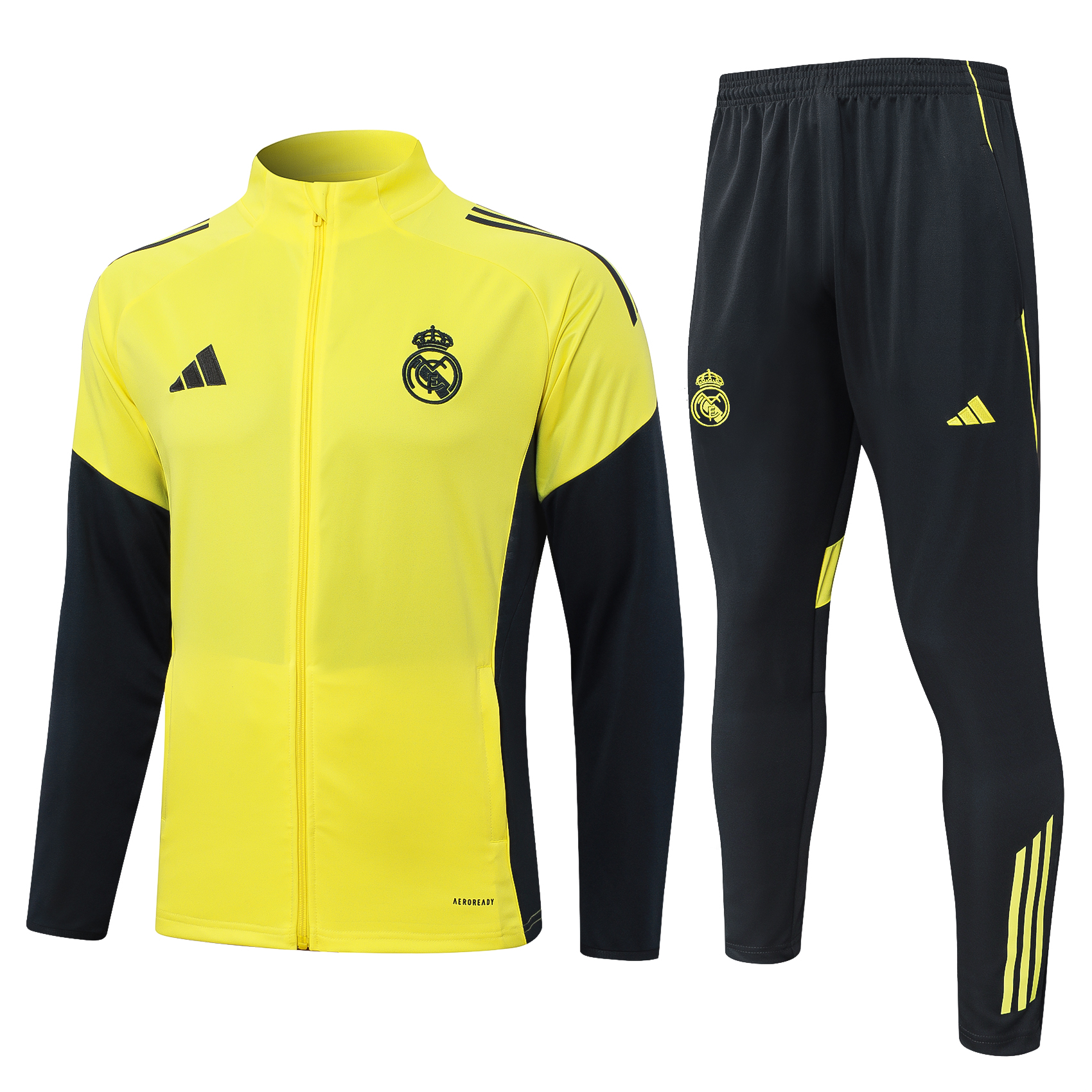 Real Madrid Training Kit (Jacket+Pants) Yellow 2025/26 - sinoshirt