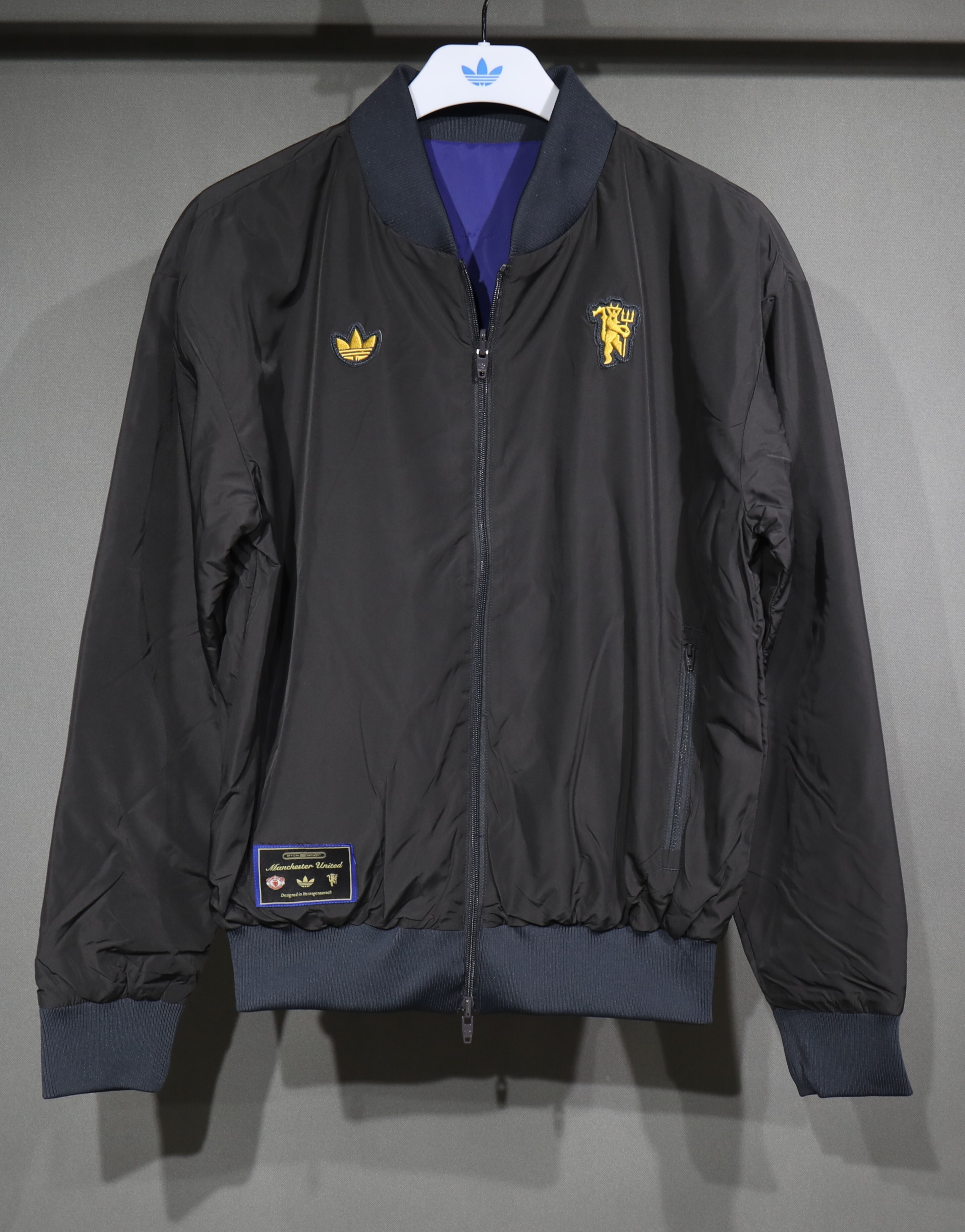 Manchester United Terrace Icons Reversible Double-Sides Cotton Windbreaker Jacket 2025-26 - sinoshirt