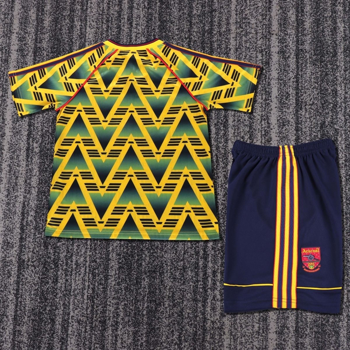 Arsenal Soccer Retro Jersey Away Kids Kit Jersey+Shorts 1991-93 - sinoshirt