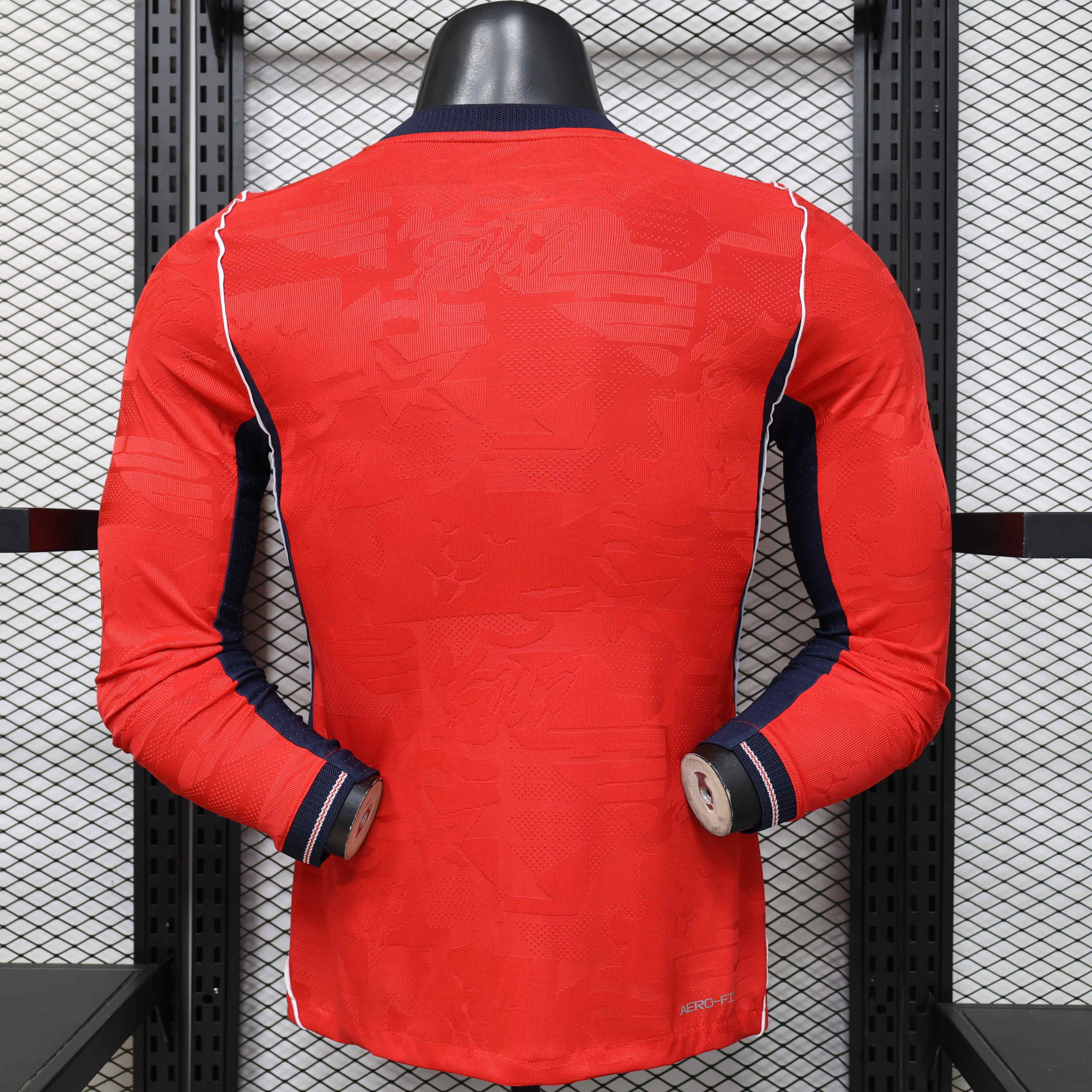 England Authentic Football Jersey Away Long Sleeve Shirt World Cup 2026 - sinoshirt