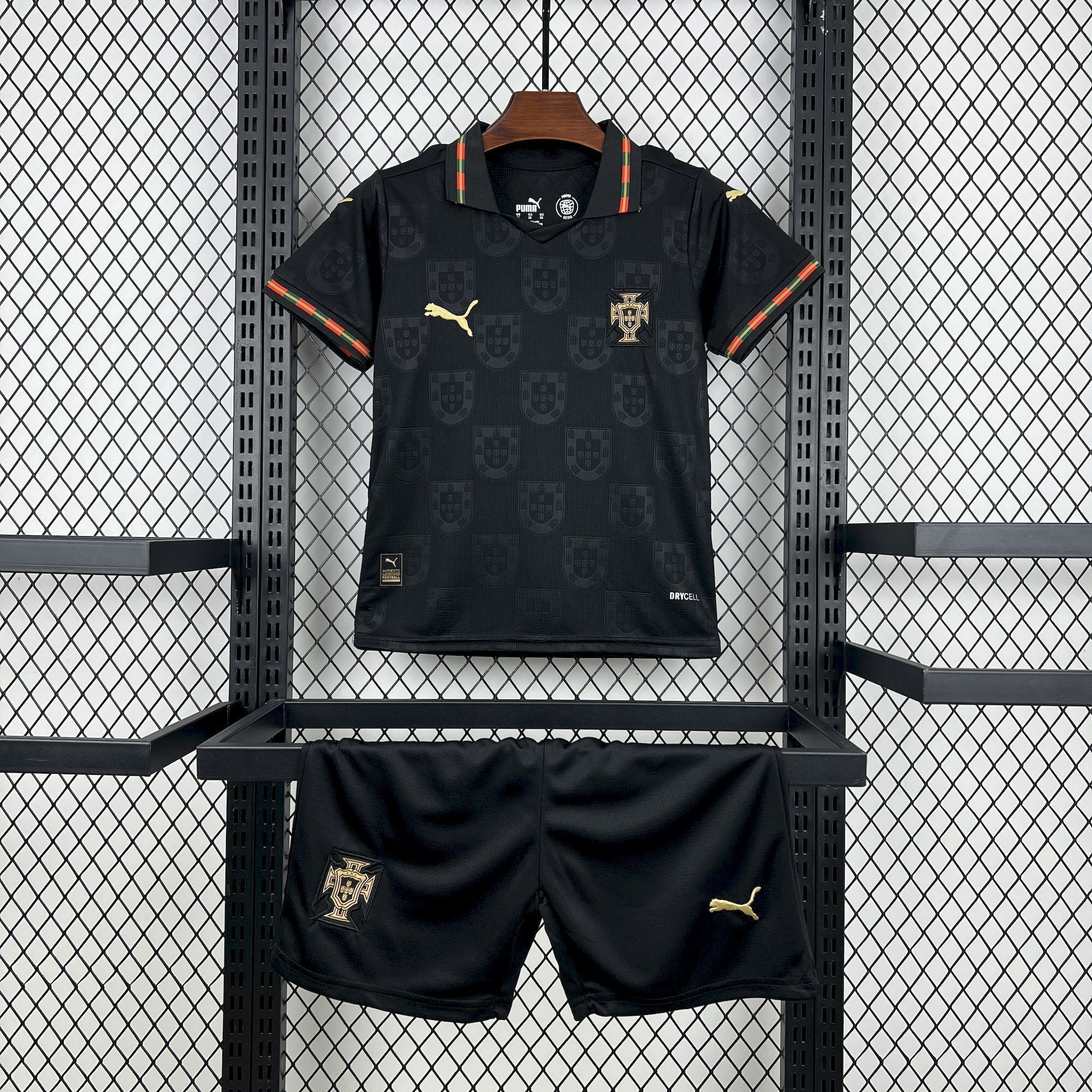 Portugal Away Football Uniform Kids Kit Jersey+Shorts World Cup 2026 - sinoshirt