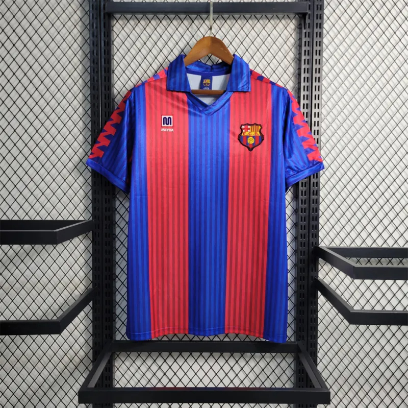 Barcelona Retro Jersey Home Soccer Shirt 1991-92 - sinoshirt