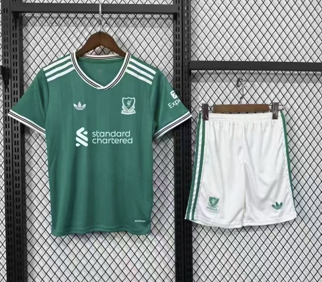 Liverpool Football Jersey Third Away Kids Kit Jersey+Shorts 2025/26 - sinoshirt