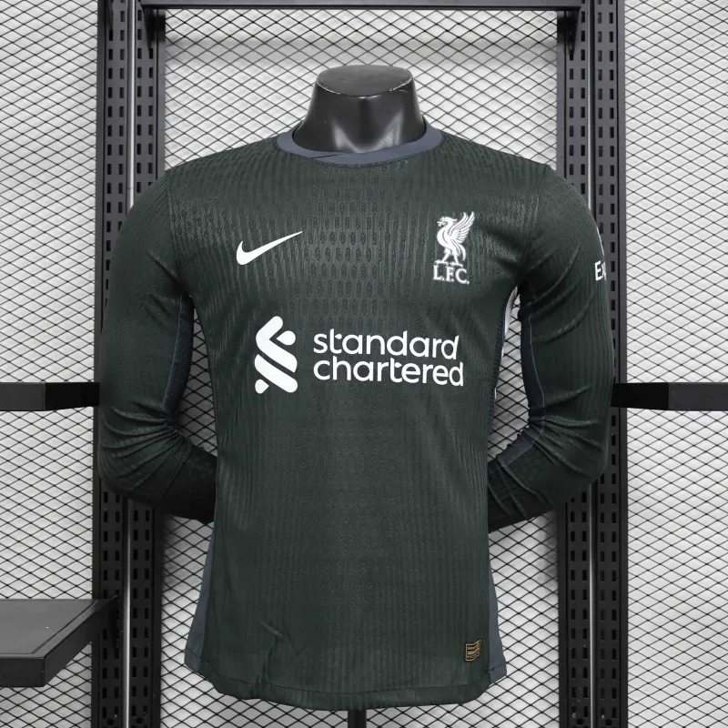 Liverpool Authentic Football Jersey Away Long Sleeve Shirt 2024/25 - sinoshirt