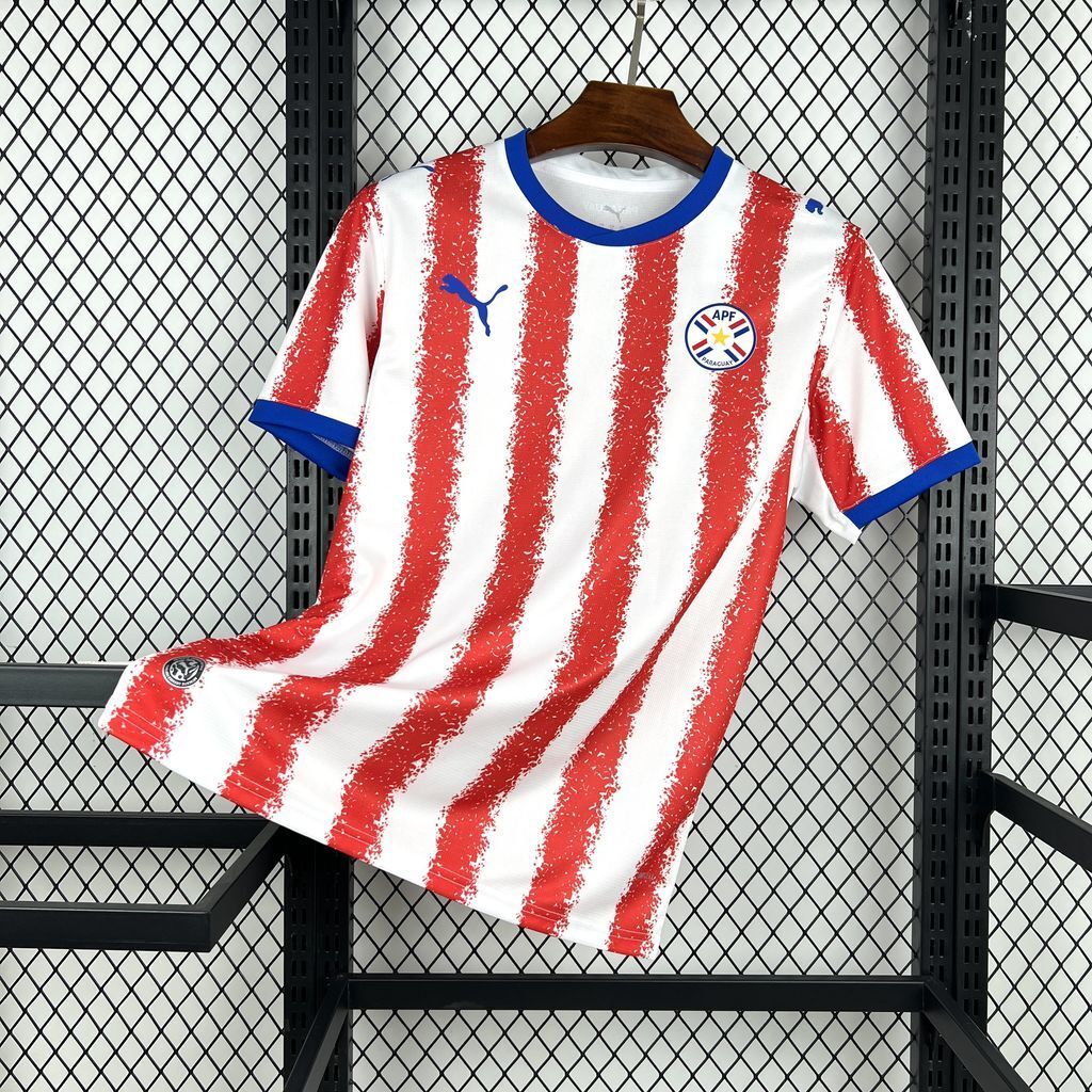 Paraguay Soccer Jersey Home Custom Shirt World Cup 2026 - sinoshirt