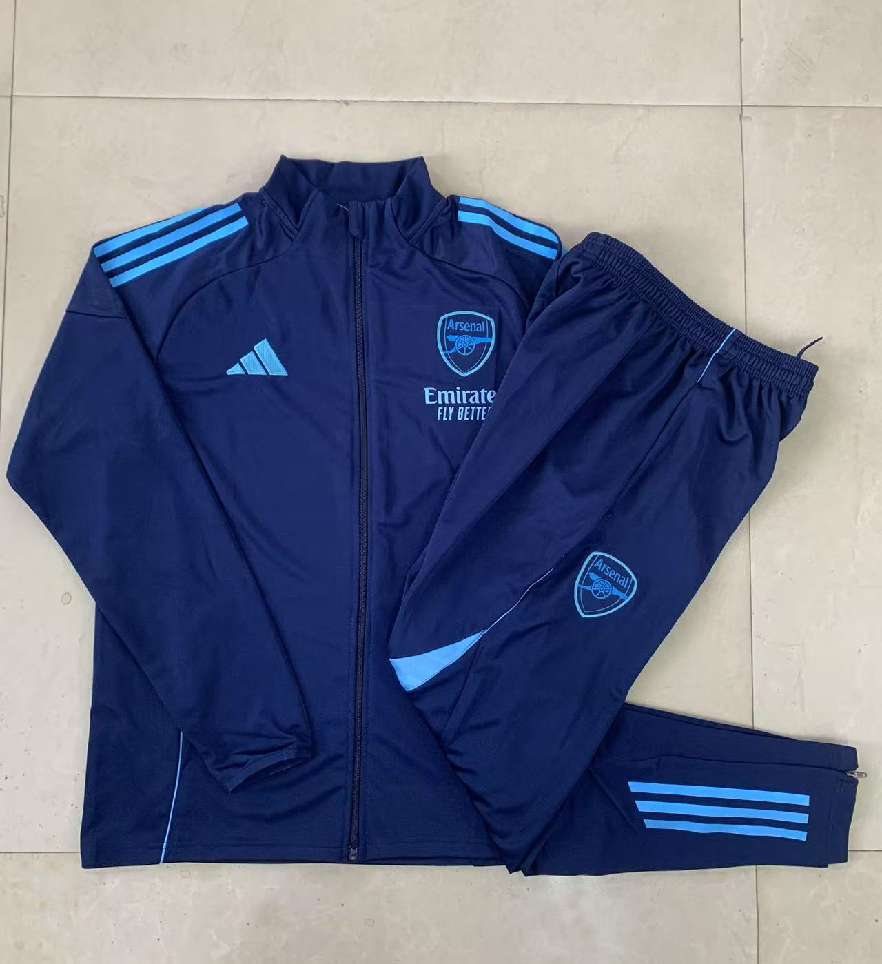 Kids Arsenal Training Kit (Jacket+Pants) Royalblue 2025/26 - sinoshirt