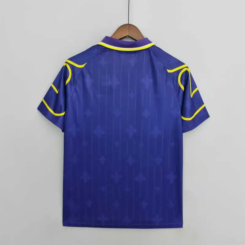 Fiorentina Retro Soccer Jersey Home Custom Shirt 1997/98 - sinoshirt