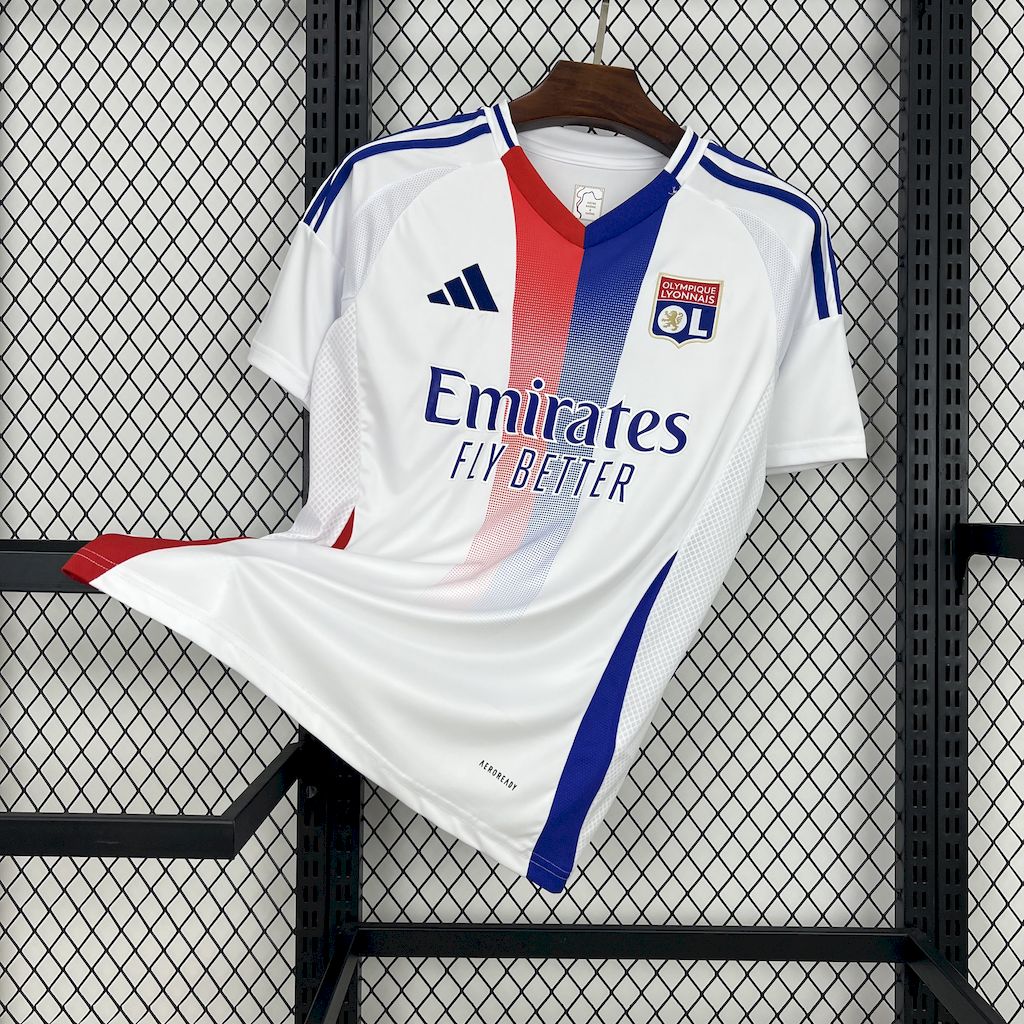 Olympique Lyonnais Football Jersey Home Custom Shirt 2024/25 - sinoshirt