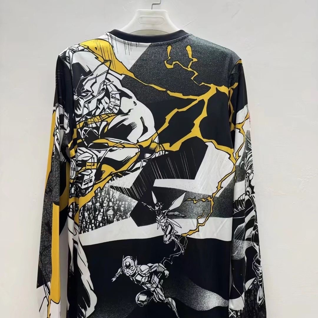 Real Madrid Soccer Jersey Pre-Match Marvel Custom Long Sleeve Shirt 2025/26 - sinoshirt
