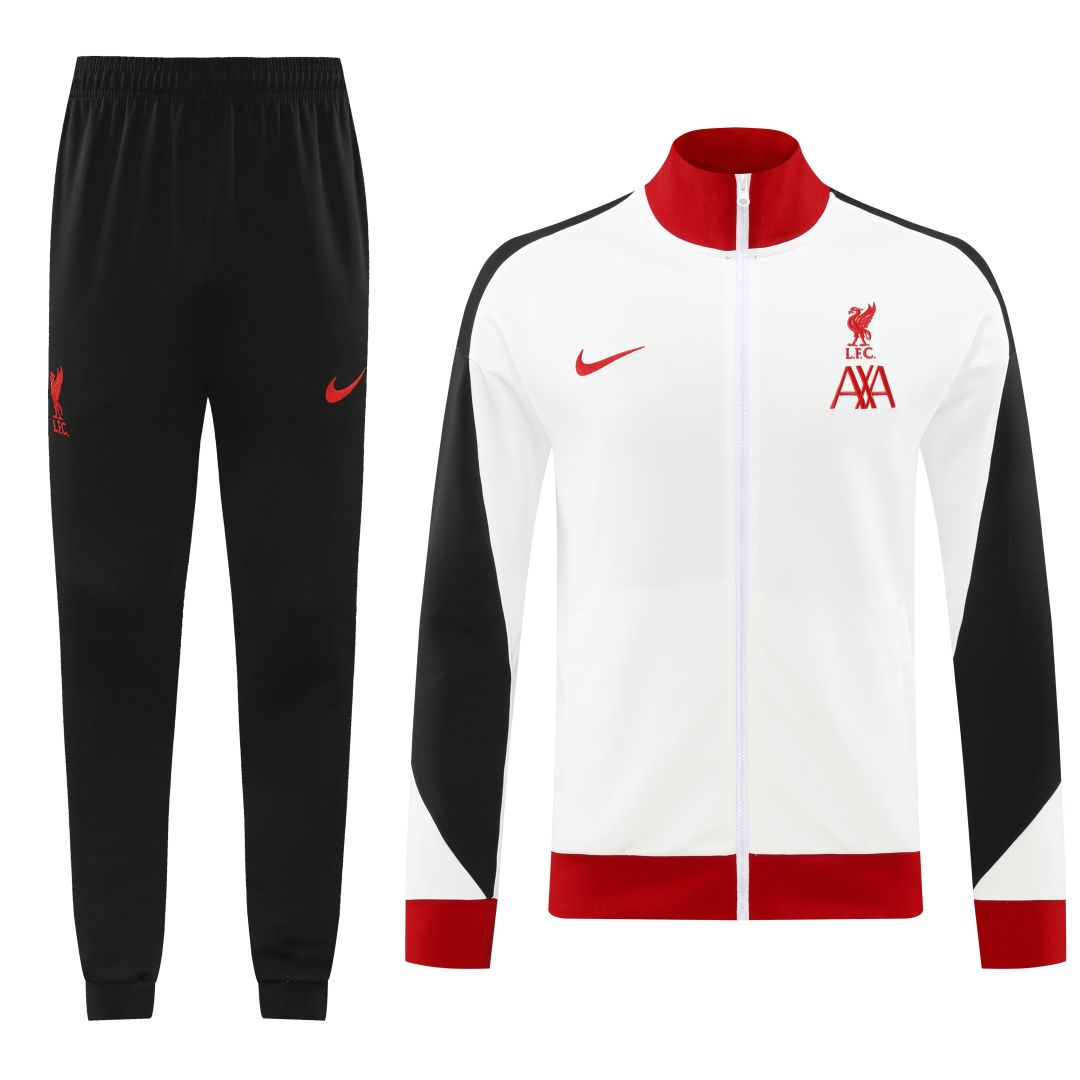 Liverpool Training Jacket Kit (Top+Pants) White 2024/25 - sinoshirt