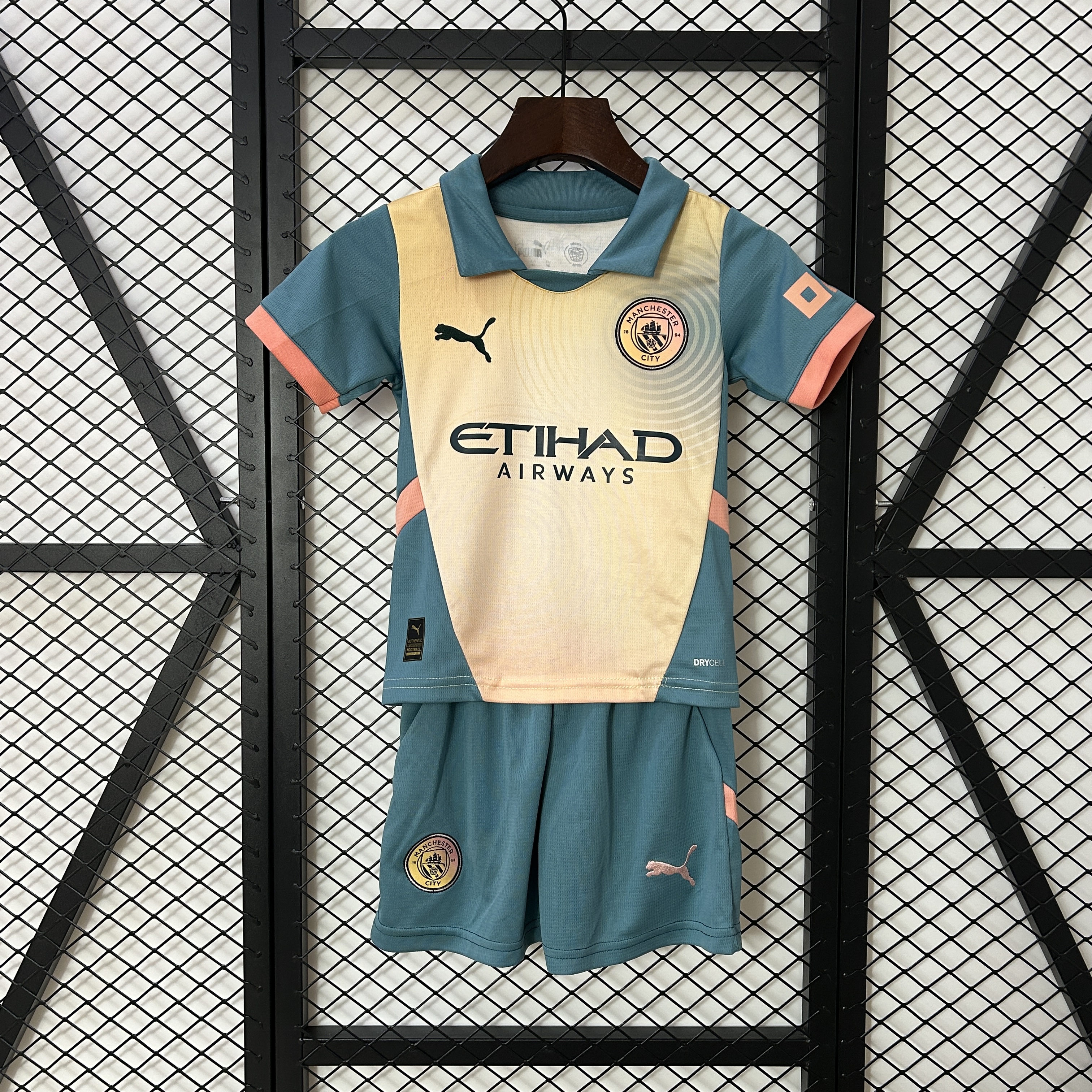 Manchester City Fourth Away Kids Kit Jersey+Shorts 2024/25 - sinoshirt