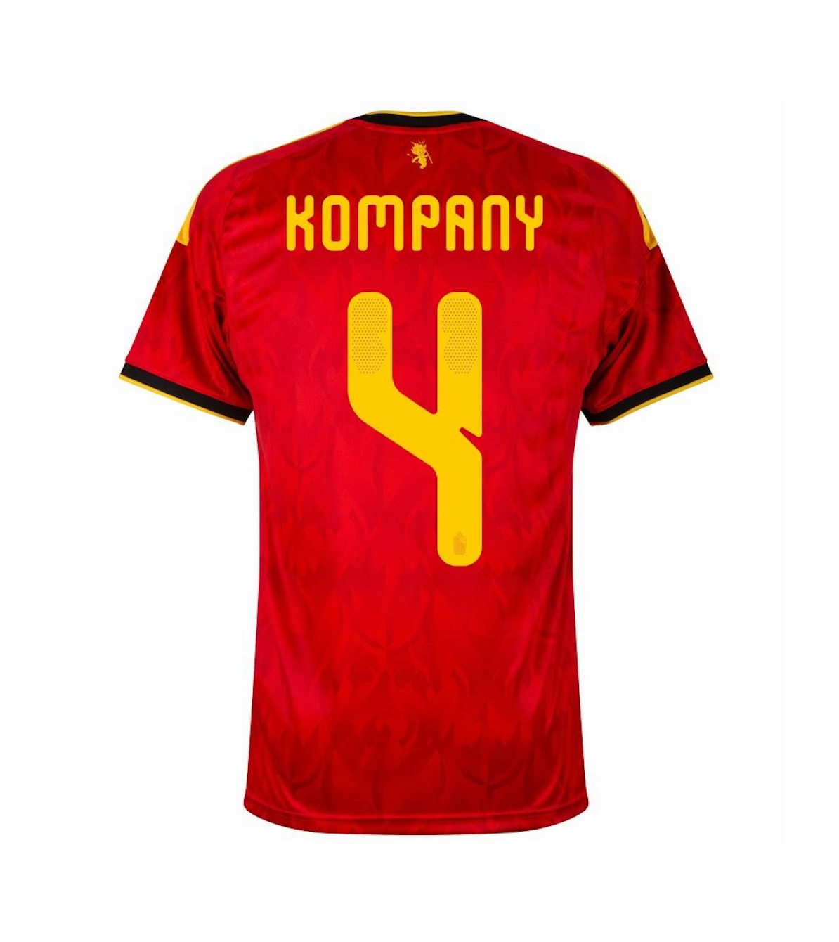 KOMPANY #4 Belgium Soccer Jersey Home Custom Shirt World Cup 2026 - sinoshirt