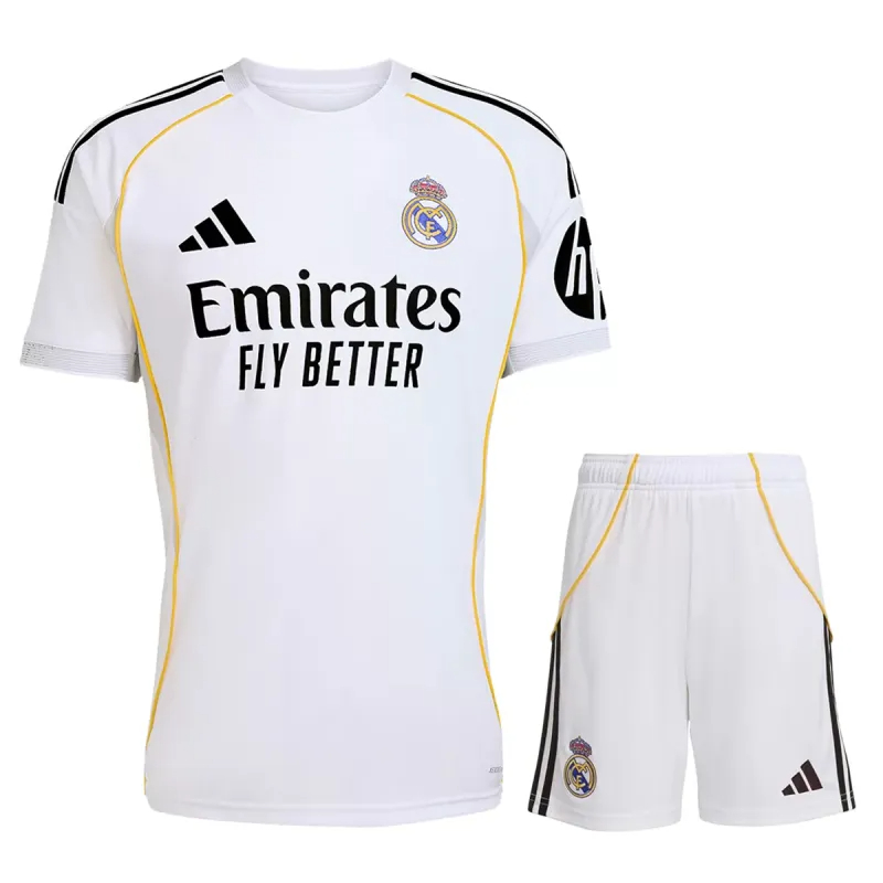 Real Madrid Football Jersey Home Kit Jersey+Shorts 2025/26 - sinoshirt