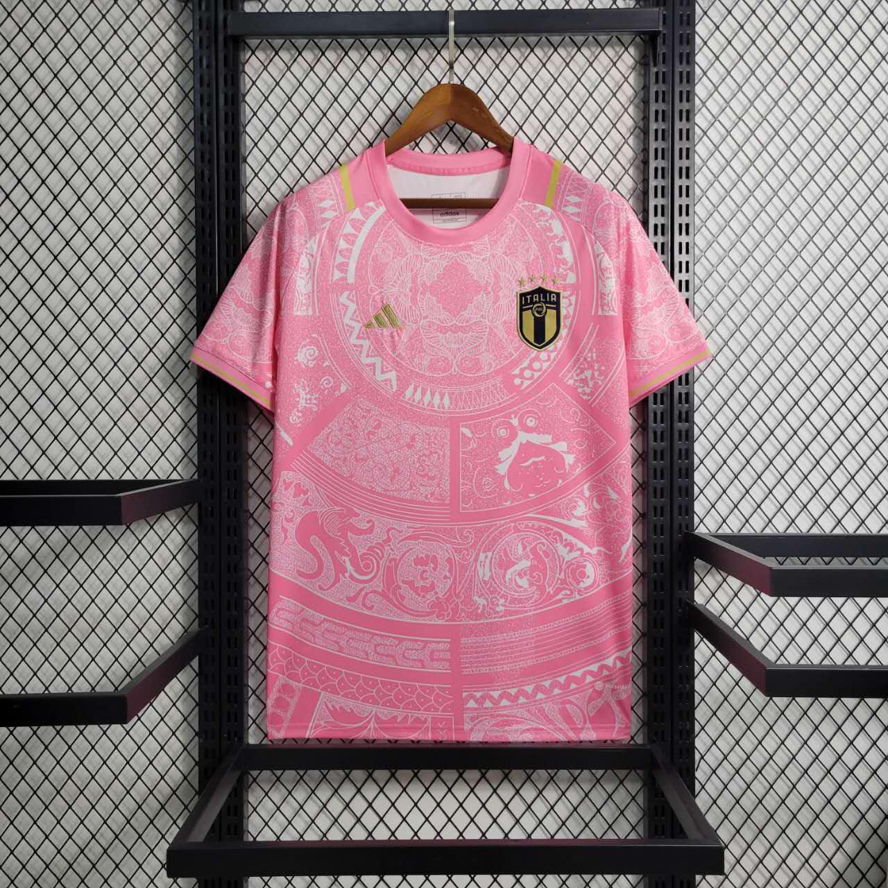 Italy Soccer Jersey Pink Special Edition Custom Shirt 2024 - sinoshirt