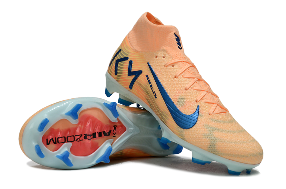 N Air Zoom Mercurial Superfly 10 Elite FG Mbappé Personal Edition - Melon TintNeo TurquoiseIgloo - sinoshirt