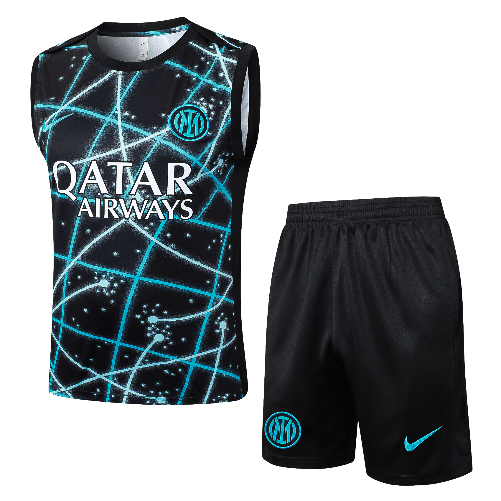 Inter Milan Sleeveless Training Kit Black&Green 2025/26 - sinoshirt