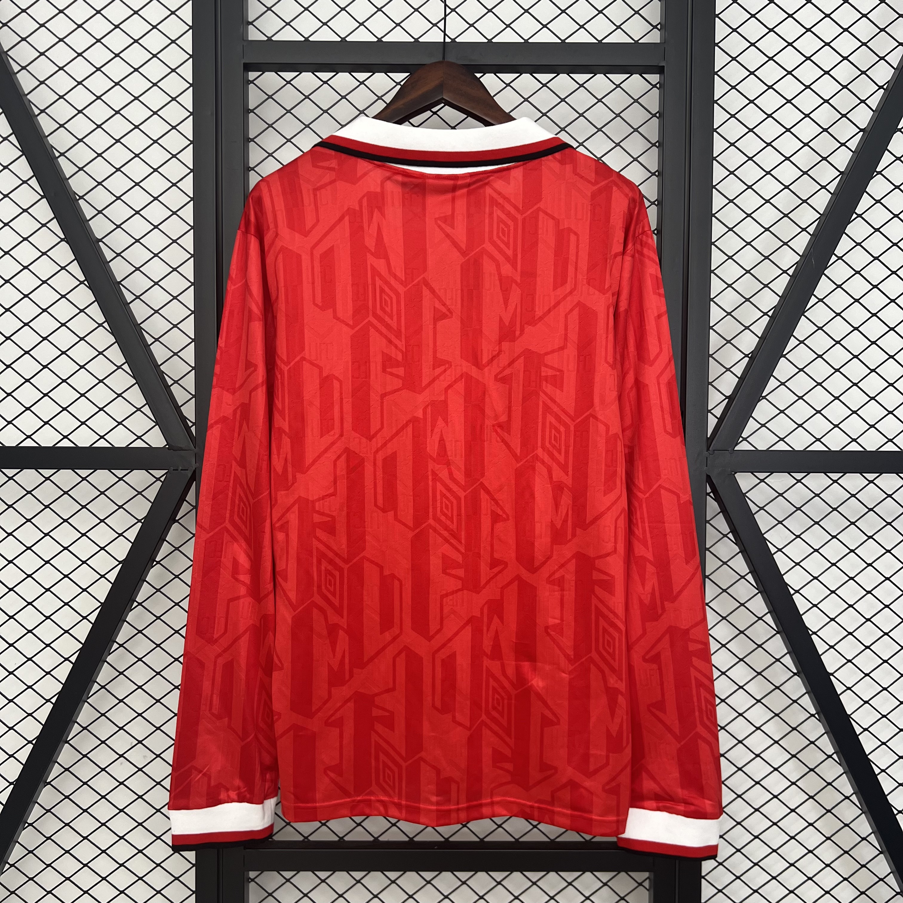 Manchester United Retro Home Long Sleeve Football Jersey Shirt 1992/94 - sinoshirt