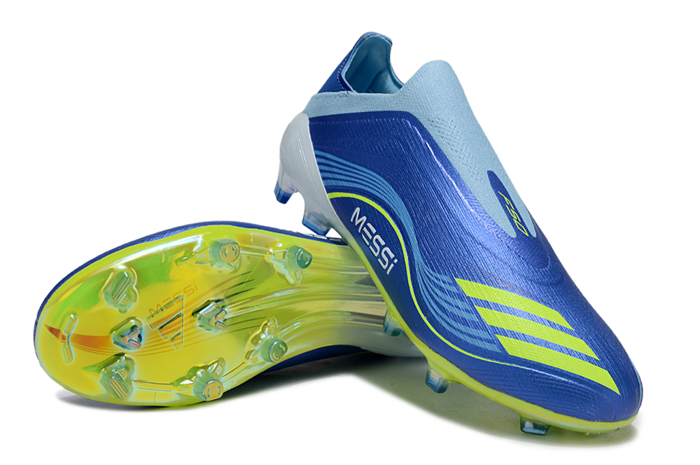 F50 Messi Elite FG VIS10N - Royal Blue/Solar Yellow/Semi Blue Burst - sinoshirt