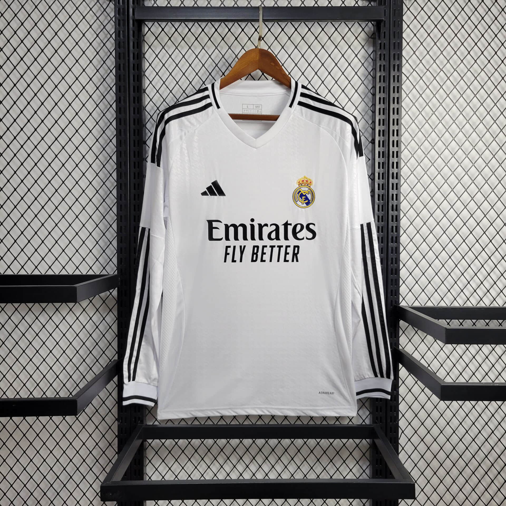 Real Madrid Soccer Jersey Home Custom Long Sleeve Shirt 2024/25 - sinoshirt