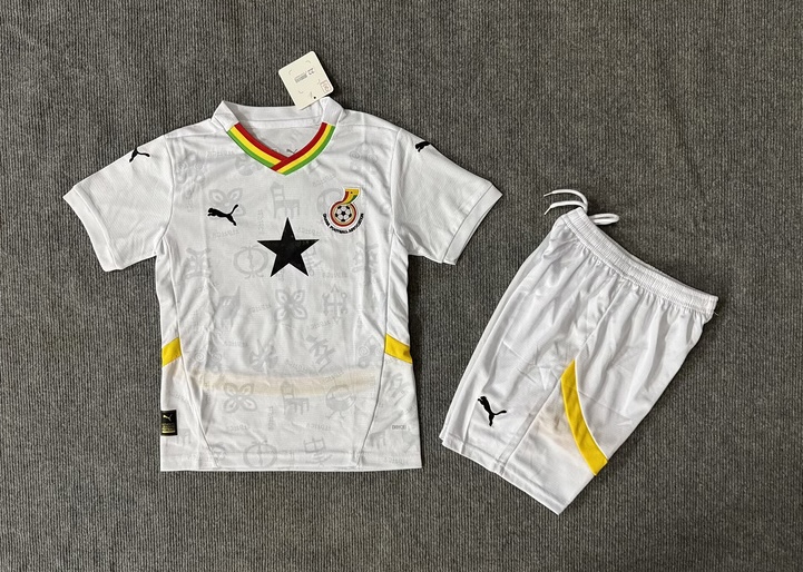 Ghana Soccer Jersey Home Kids Kit Jersey+Shorts World Cup 2024-25 - sinoshirt