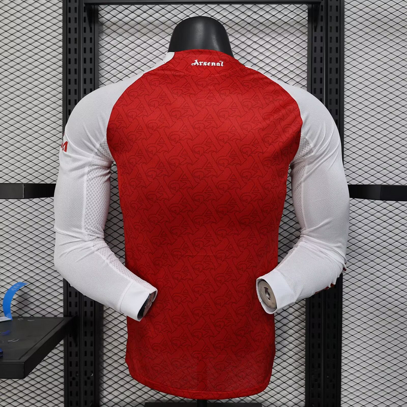 Arsenal Authentic Soccer Jersey Home Long Sleeve Shirt 2025/26 - sinoshirt