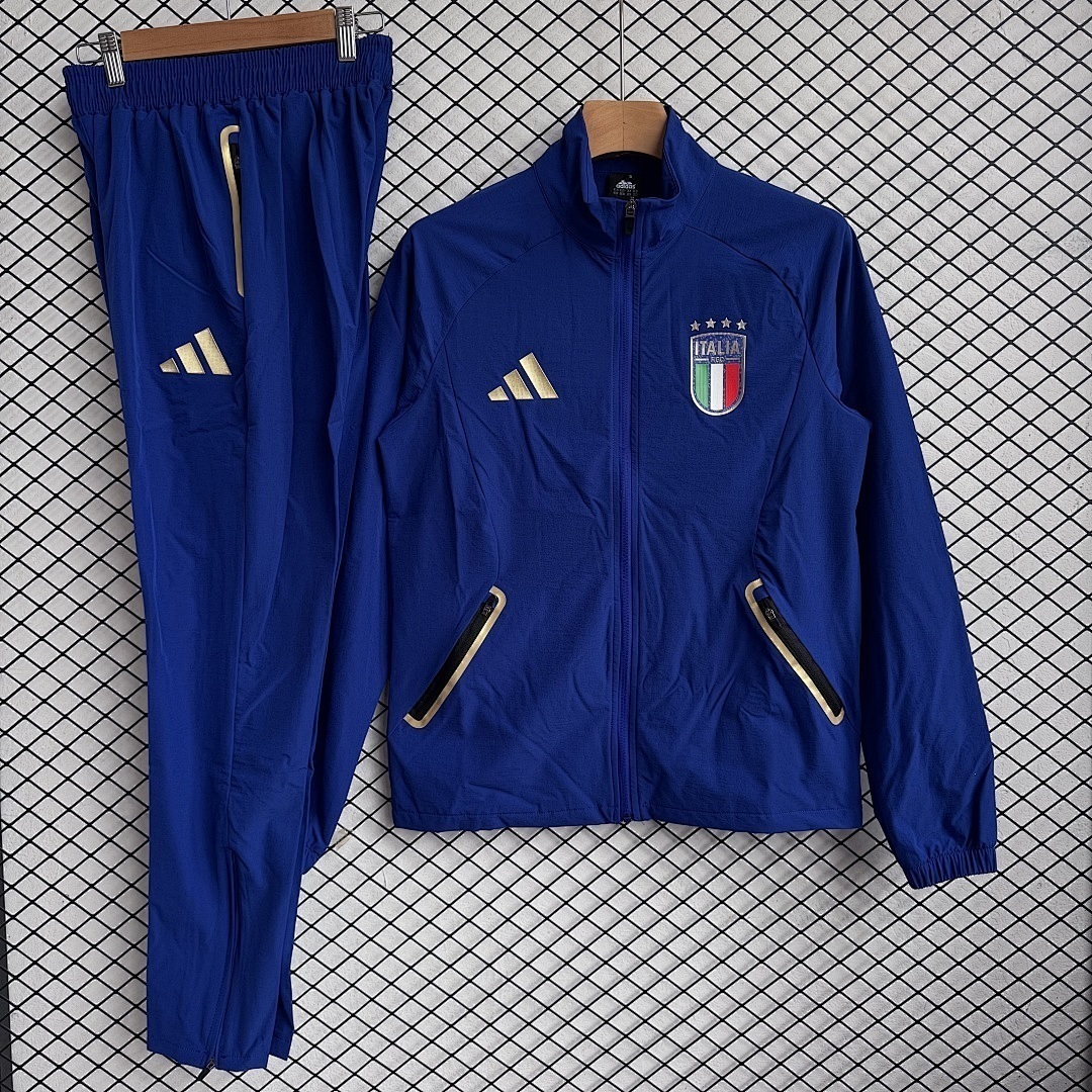 Italy Windbreaker With Pants Navy 2026 World Cup - sinoshirt