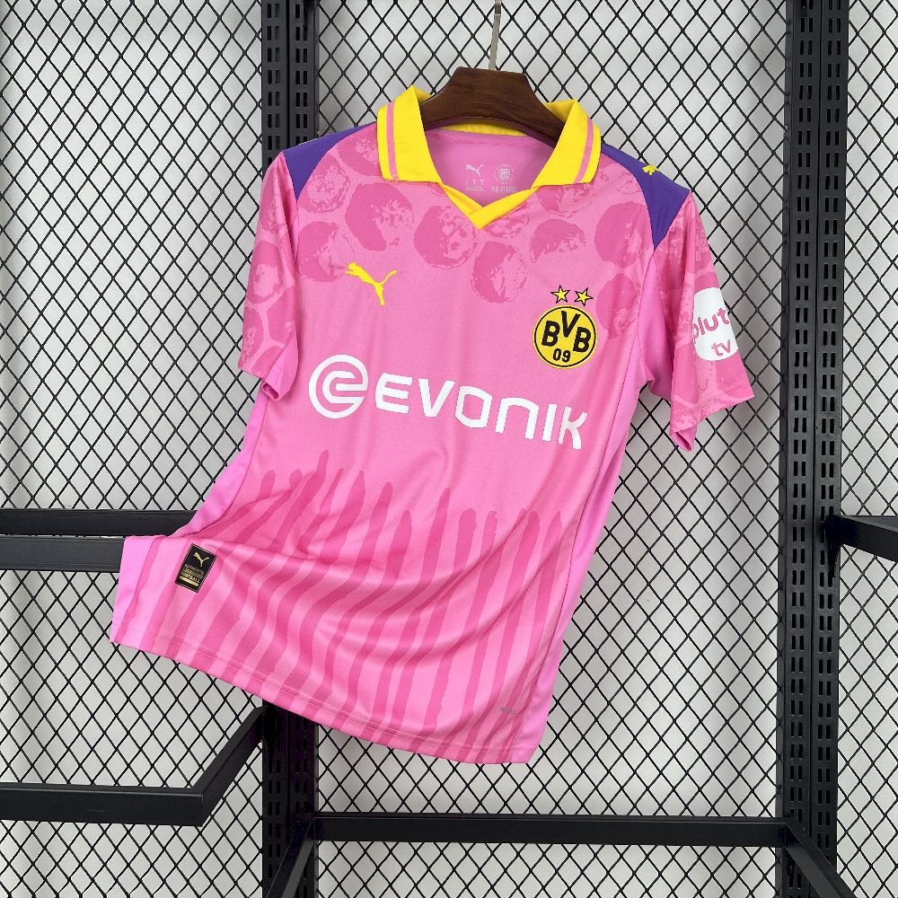 Borussia Dortmund x KidSuper Pink Special Edition Jersey Custom Shirt 2025/26 - sinoshirt