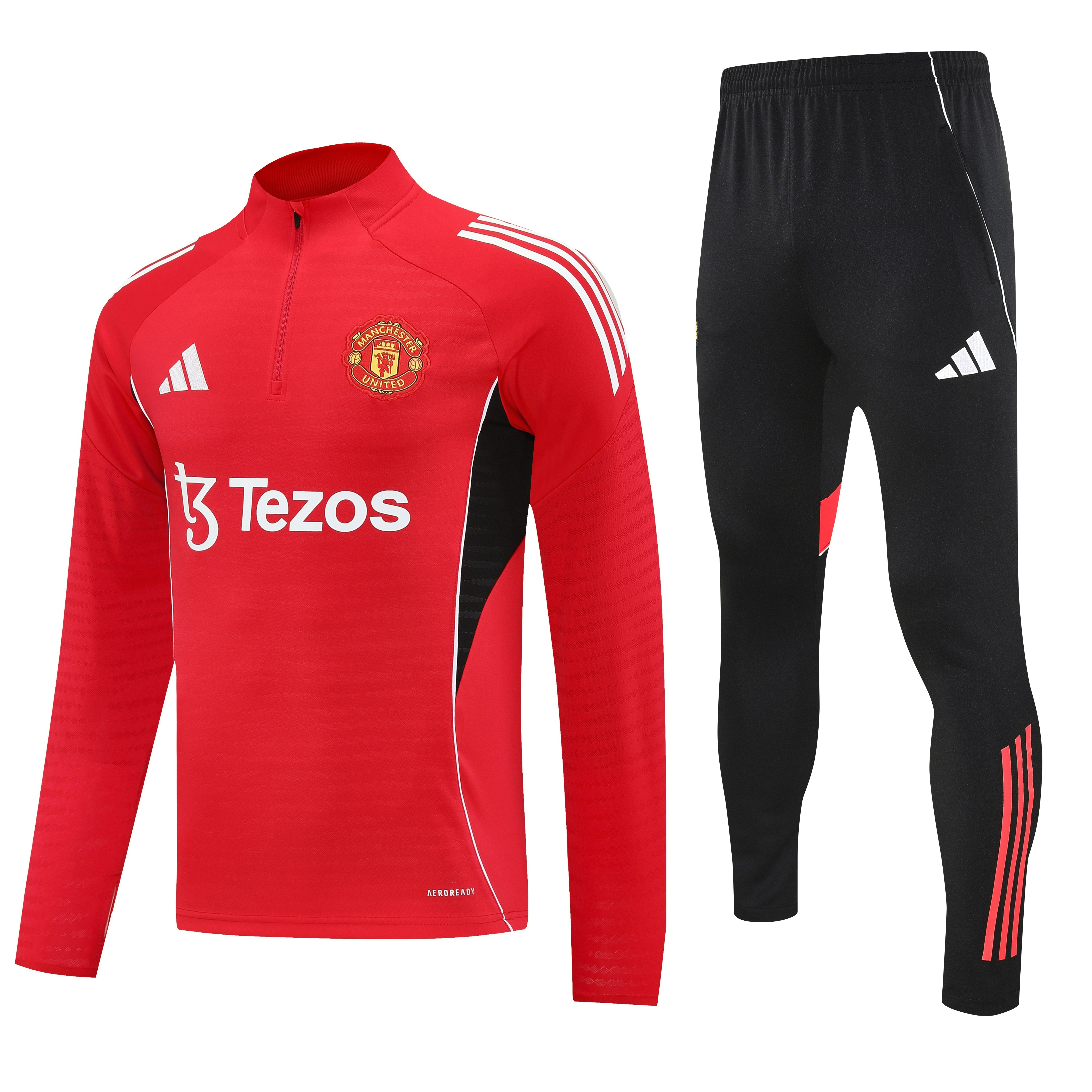 Manchester United Authentic Training Kit (Sweatshirt+Pants) Red 2025/26 - Player Version - sinoshirt