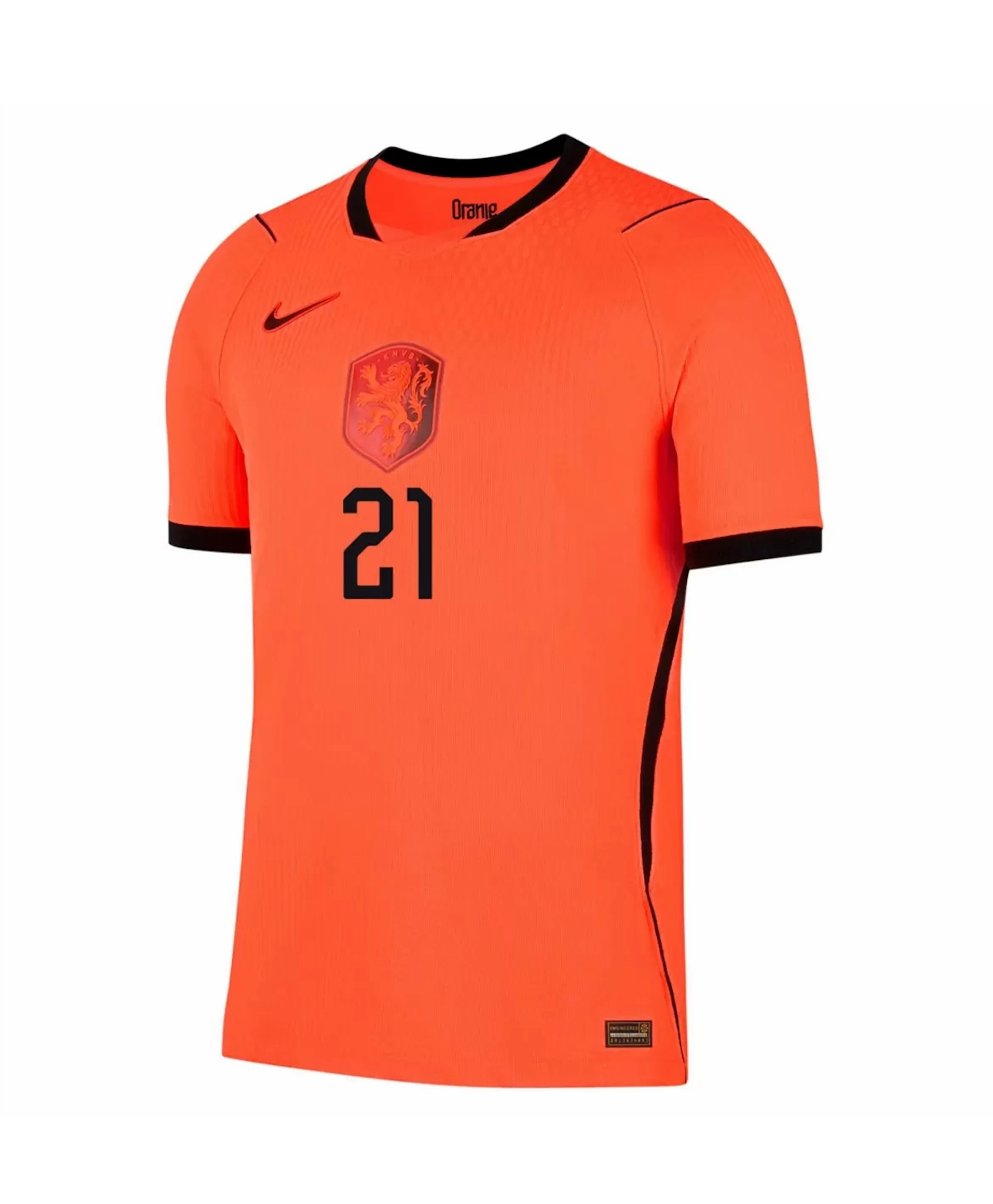 F.DE JONG #21 Netherlands Authentic Football Jersey Home Shirt World Cup 2026 - sinoshirt