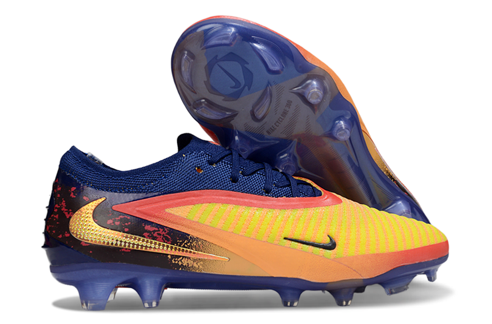 N Phantom 6 Elite Low Cut FG Erling Haaland Personal Edition - Laser Orange/Lemon Venom/Blue Void - sinoshirt
