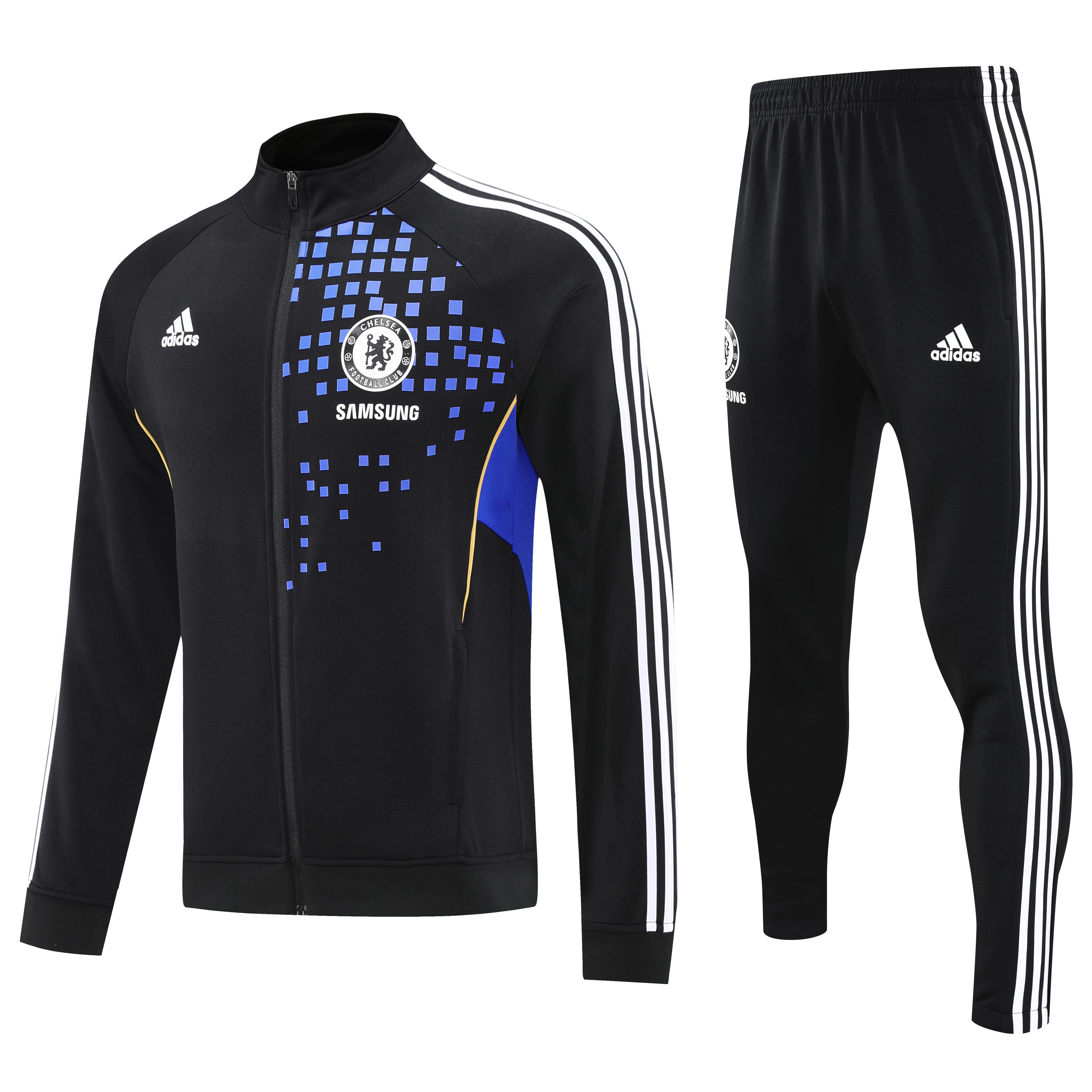 Chelsea Retro Training Kit (Jacket+Pants) Black 2025/26 - sinoshirt