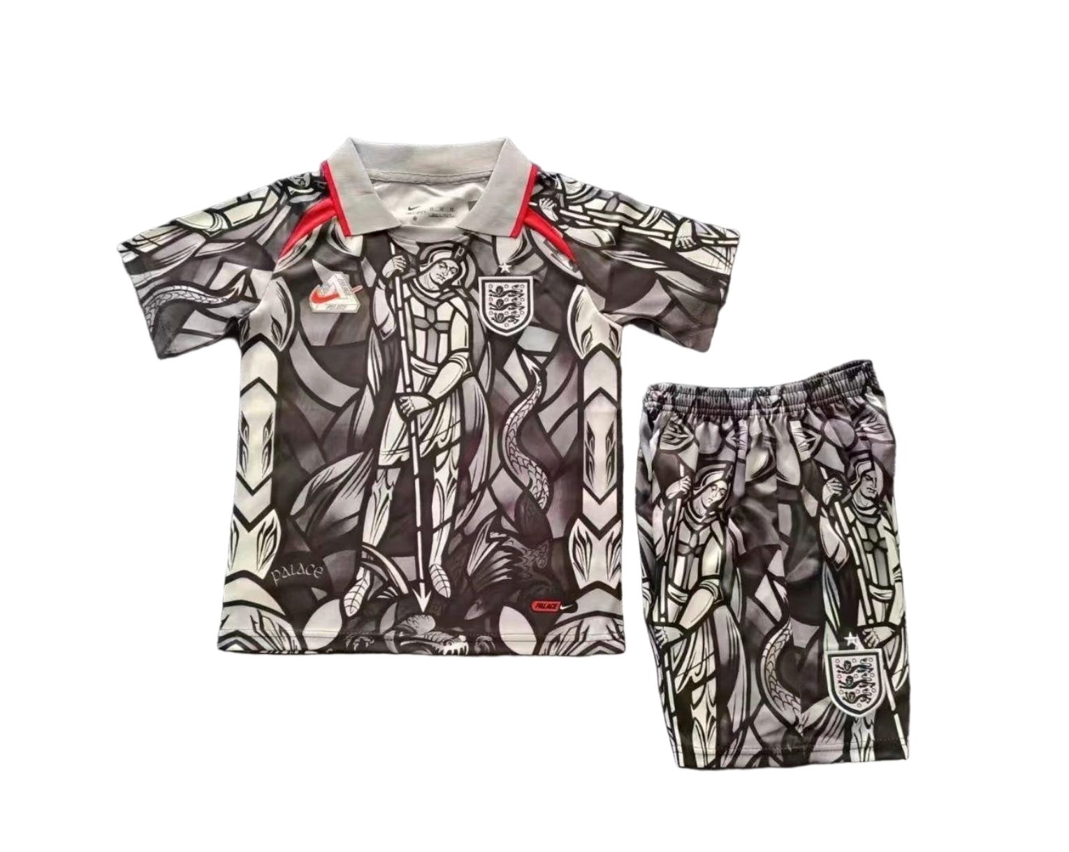 Palace #7 England Football Jersey x Palace Pre-match Kids Kit Jersey+Shorts World Cup 2026 - sinoshirt