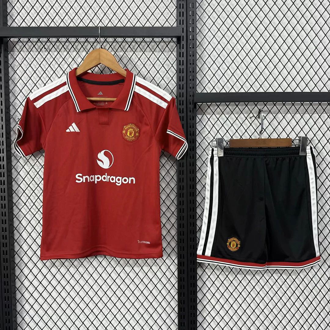 Manchester United Home Kids Kit Jersey+Shorts 2026/27 - sinoshirt