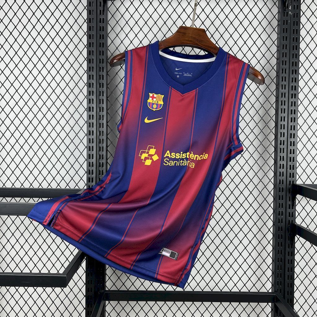 Barcelona Soccer Jersey Basketball Home Shirt 2025/26 - sinoshirt
