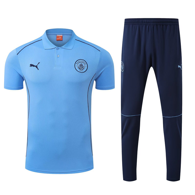 Marseille Training Kit (Polo+Pants) Blue 2025/26 - sinoshirt