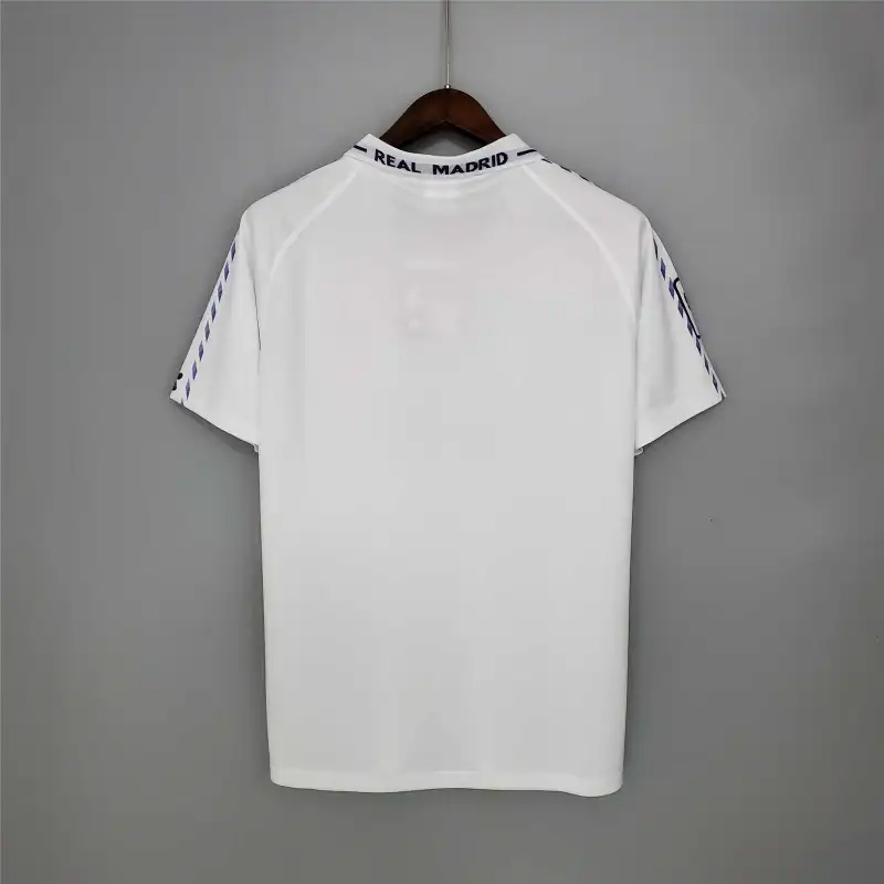 Real Madrid Retro Jersey Home Custom Soccer Shirt 1996-97 - sinoshirt