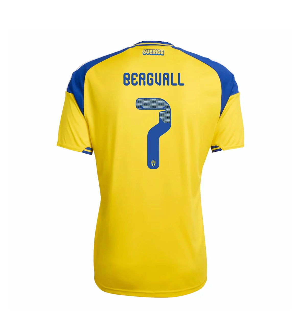 Bergvall #7 Sweden Football Jersey Home Custom Shirt World Cup 2026 - sinoshirt
