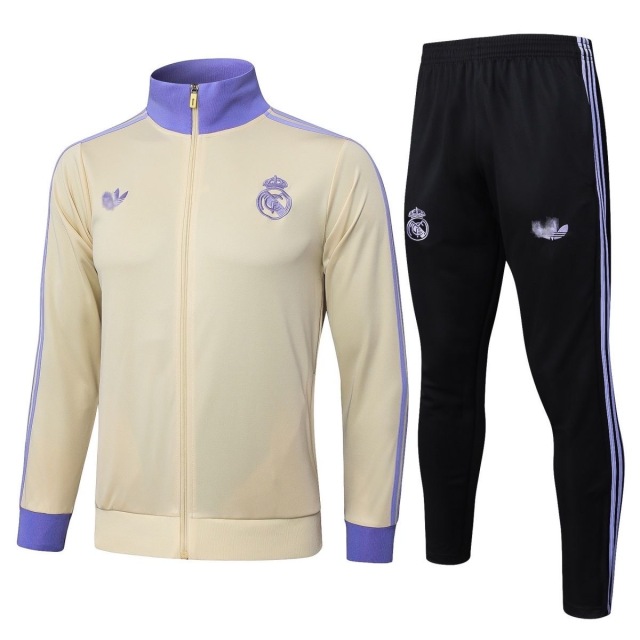 Real Madrid Training Kit (Jacket+Pants) Purple & Black 2025/26 - sinoshirt
