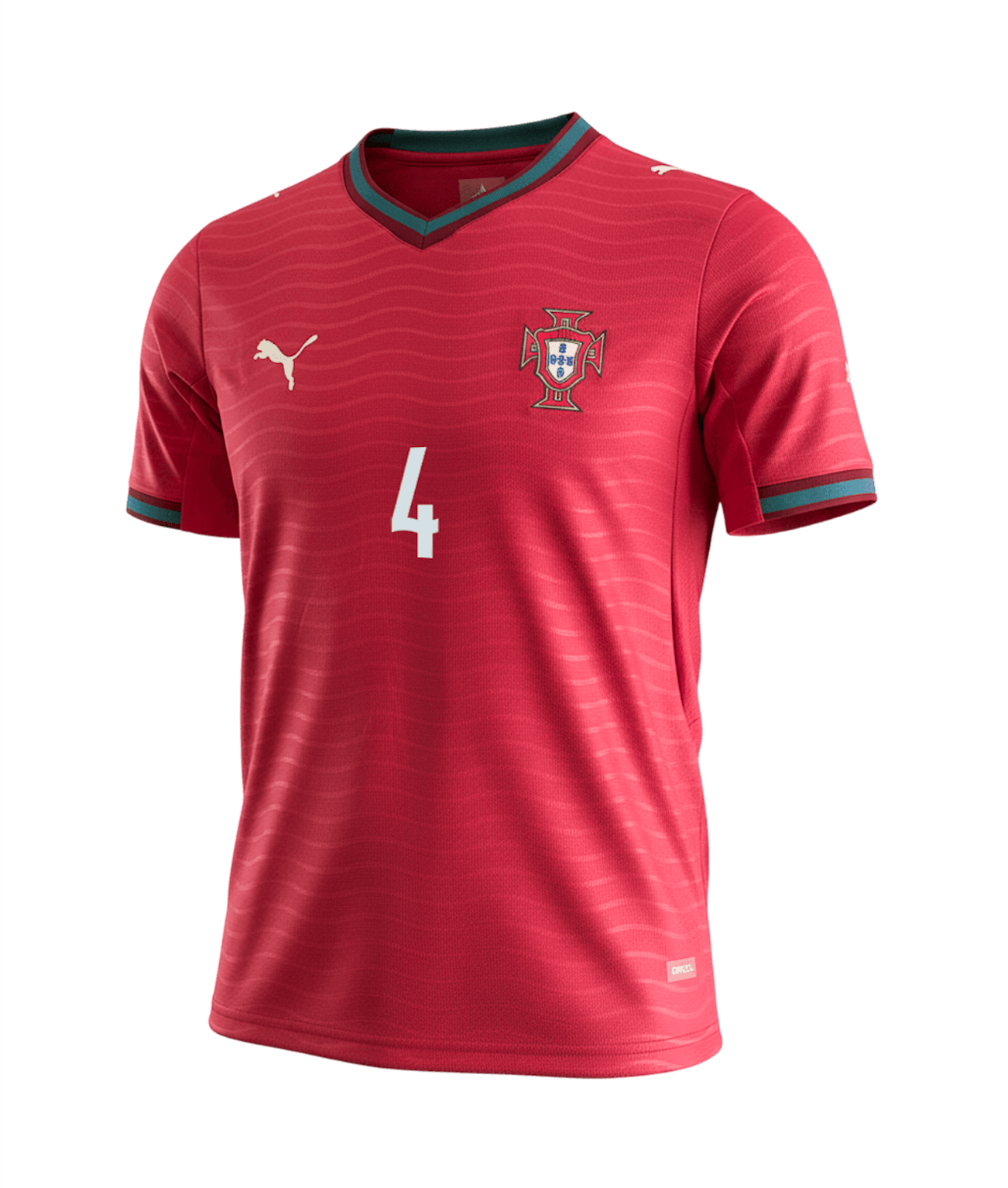 R��BEN DIAS #4 Portugal Soccer Jersey Home Custom Shirt World Cup 2026 - sinoshirt