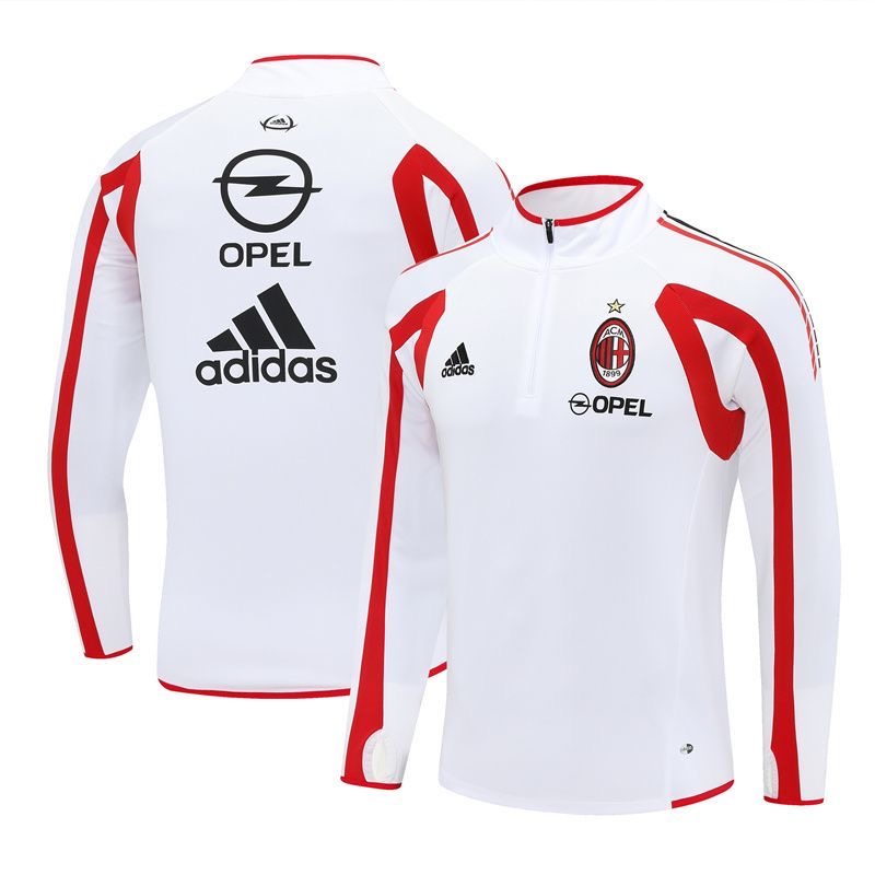 AC Milan Retro Training Kit Sweatshirt White 2005/06 - sinoshirt