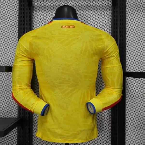 Colombia Authentic Soccer Jersey Home Long Sleeve Shirt World Cup 2026 - sinoshirt