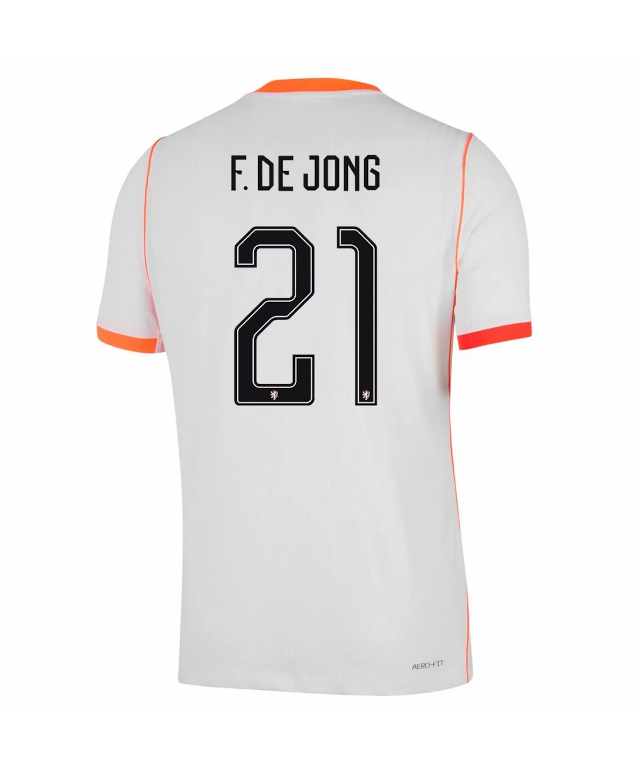 F.DE JONG #21 Netherlands Authentic Football Jersey Away Shirt World Cup 2026 - sinoshirt