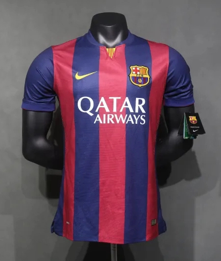 Authentic Barcelona Retro Jersey Home Soccer Shirt 2014-15 - sinoshirt